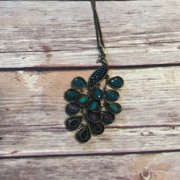Pier 1 Jewelry - peacock necklace